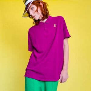 Nike Magenta Tennis Polo Large Slim Fit